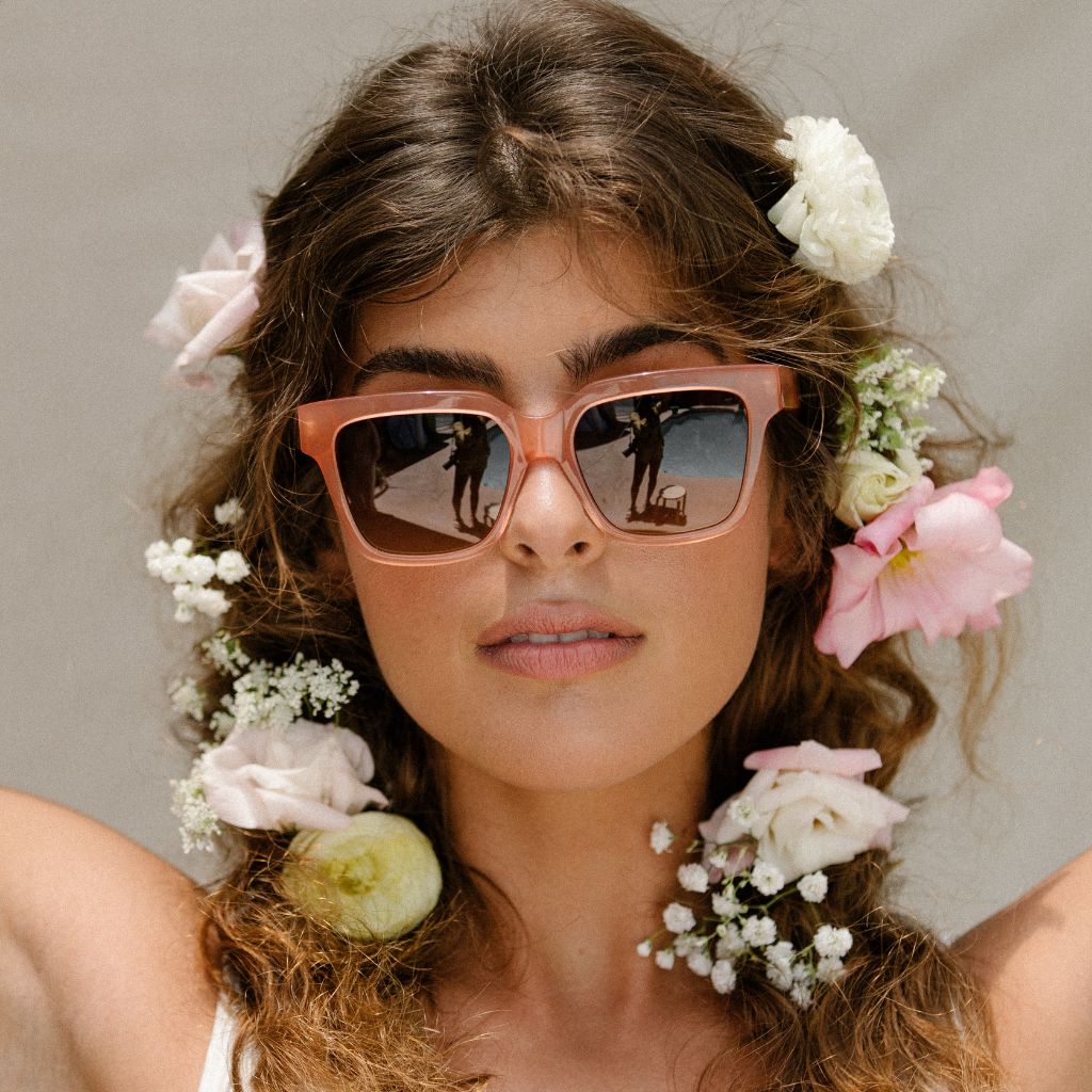 #color_Pink Papaya with Polarized Tan Gradient Lenses
