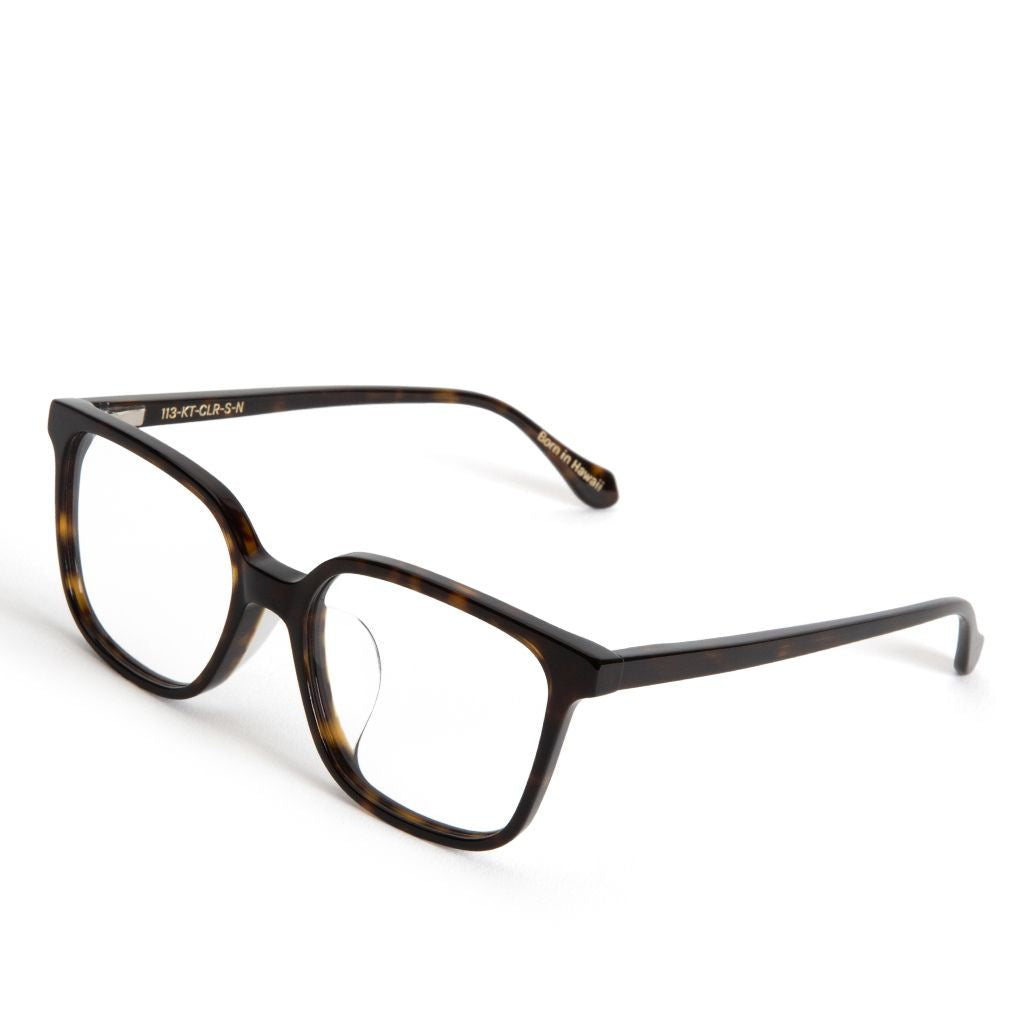 Nani Kukui Tortoise Prescription Lenses Low Nose Bridge