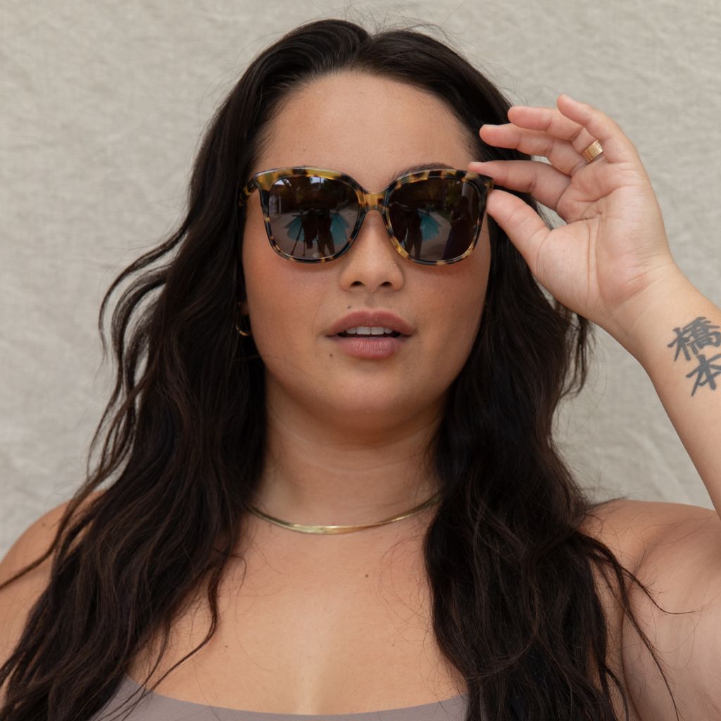 #color_Lilikoi Tortoise with Polarized Tan Lens