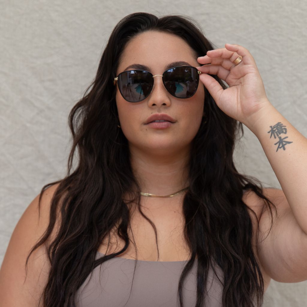 #color_Black Jade Chain with Polarized Gray Lenses