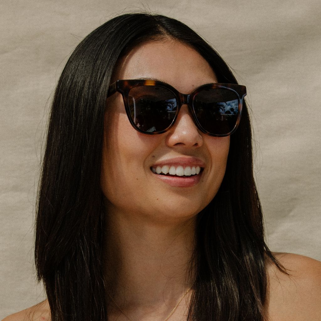#color_Tiger Eye Tortoise with Polarized Tan Lenses