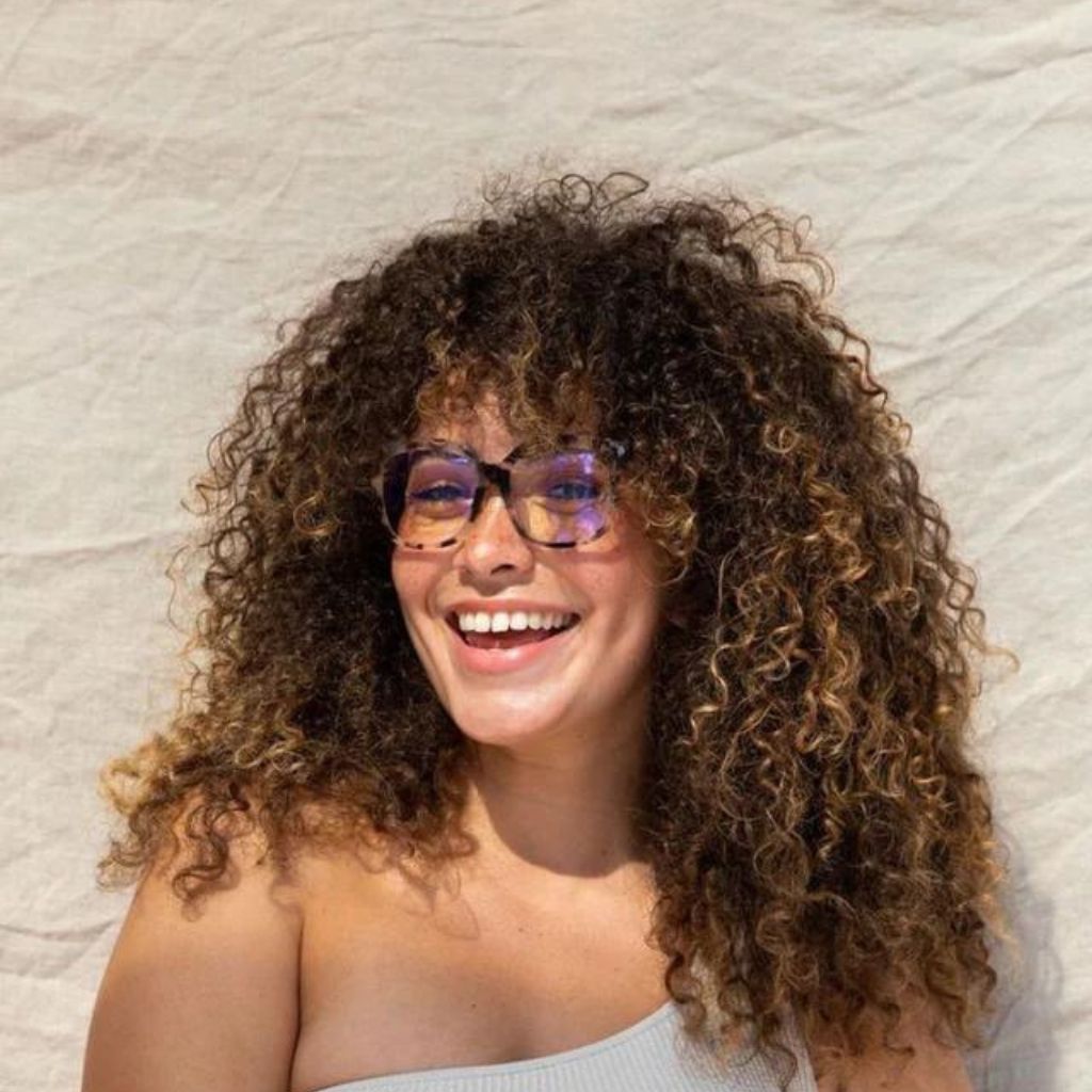 visible:Kyera has a square face shape, med width, med nose bridge:black #color_Cherry Blossom