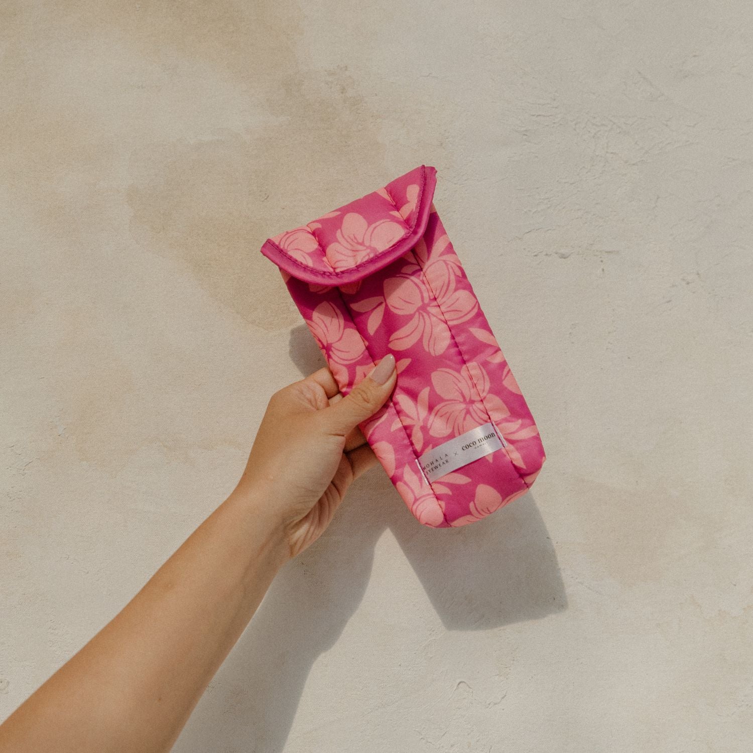 Coco Moon X Mohala Eyewear Soft Case - Sunrise Blooms in Plumeria - Individual Sale