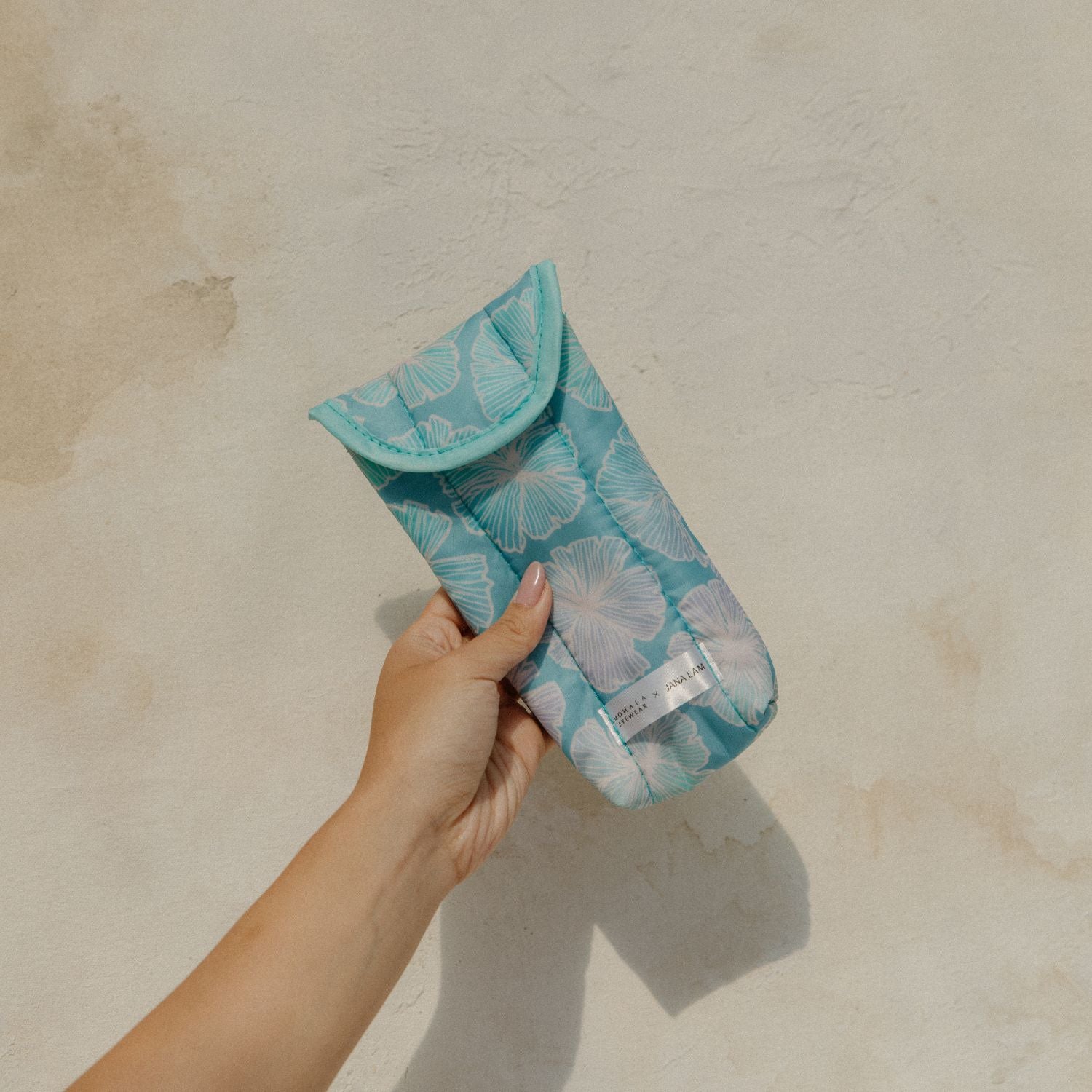 Jana Lam X Mohala Eyewear Soft Case - Seaflower in Light Blue - Individual Sale
