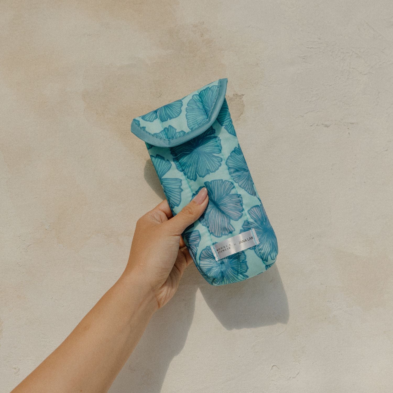Jana Lam X Mohala Eyewear Soft Case - Seaflower in Dark Blue - Individual Sale