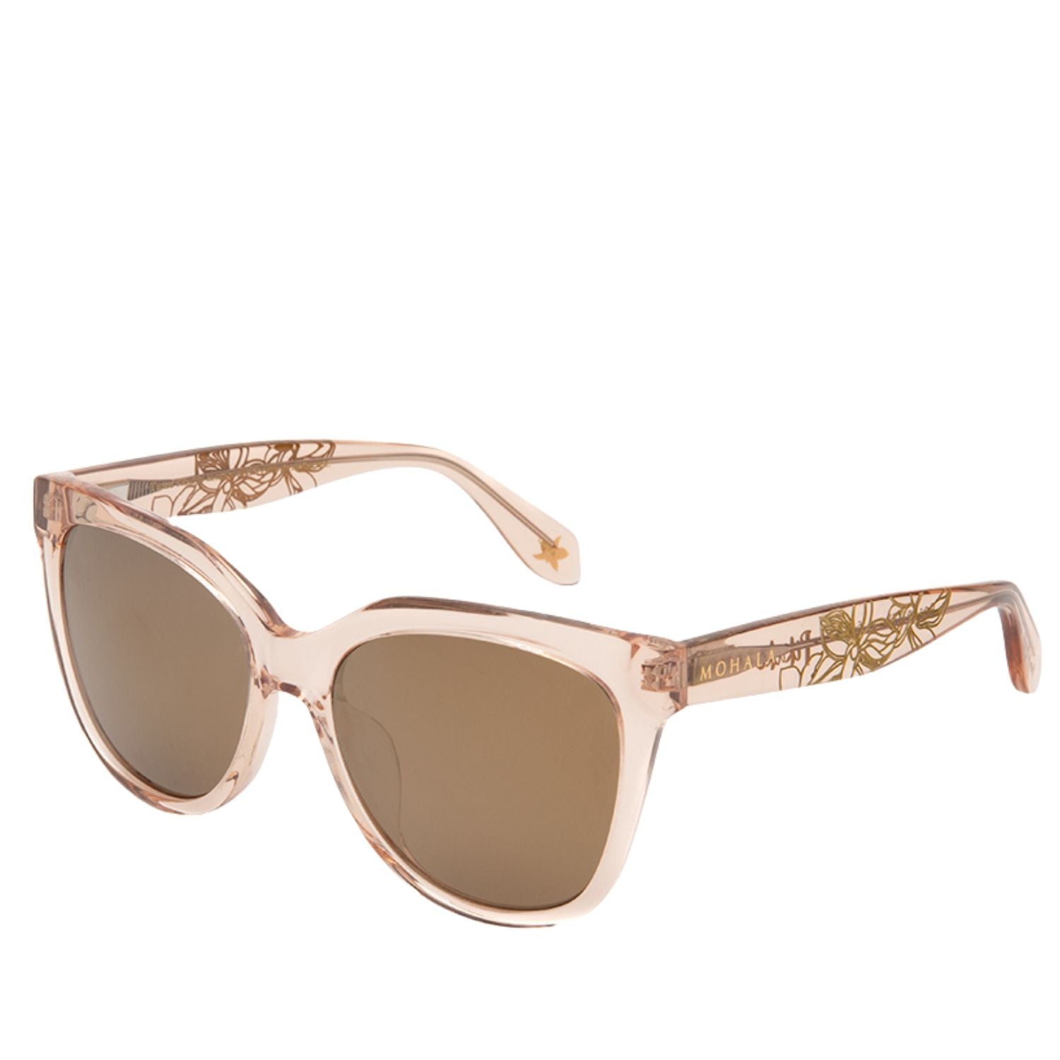 #color_Guava Mimosa Orchid with Polarized Gold Mirrored Lenses