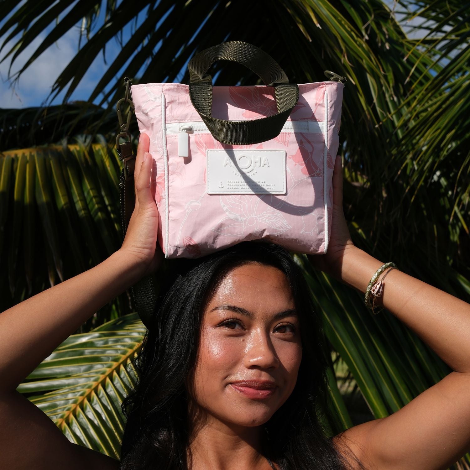 Aloha Collection X Mohala Peach Orchid Crossbody Bag