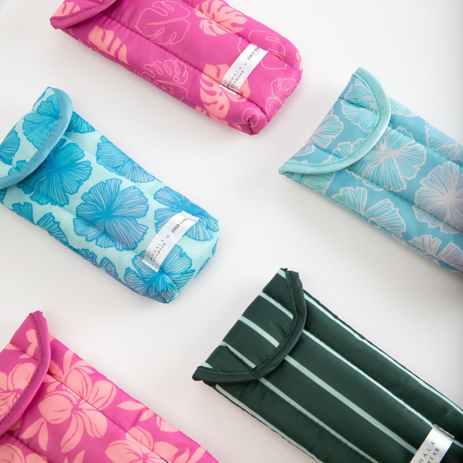 Jana Lam X Mohala Eyewear Soft Case - Seaflower in Light Blue - Individual Sale
