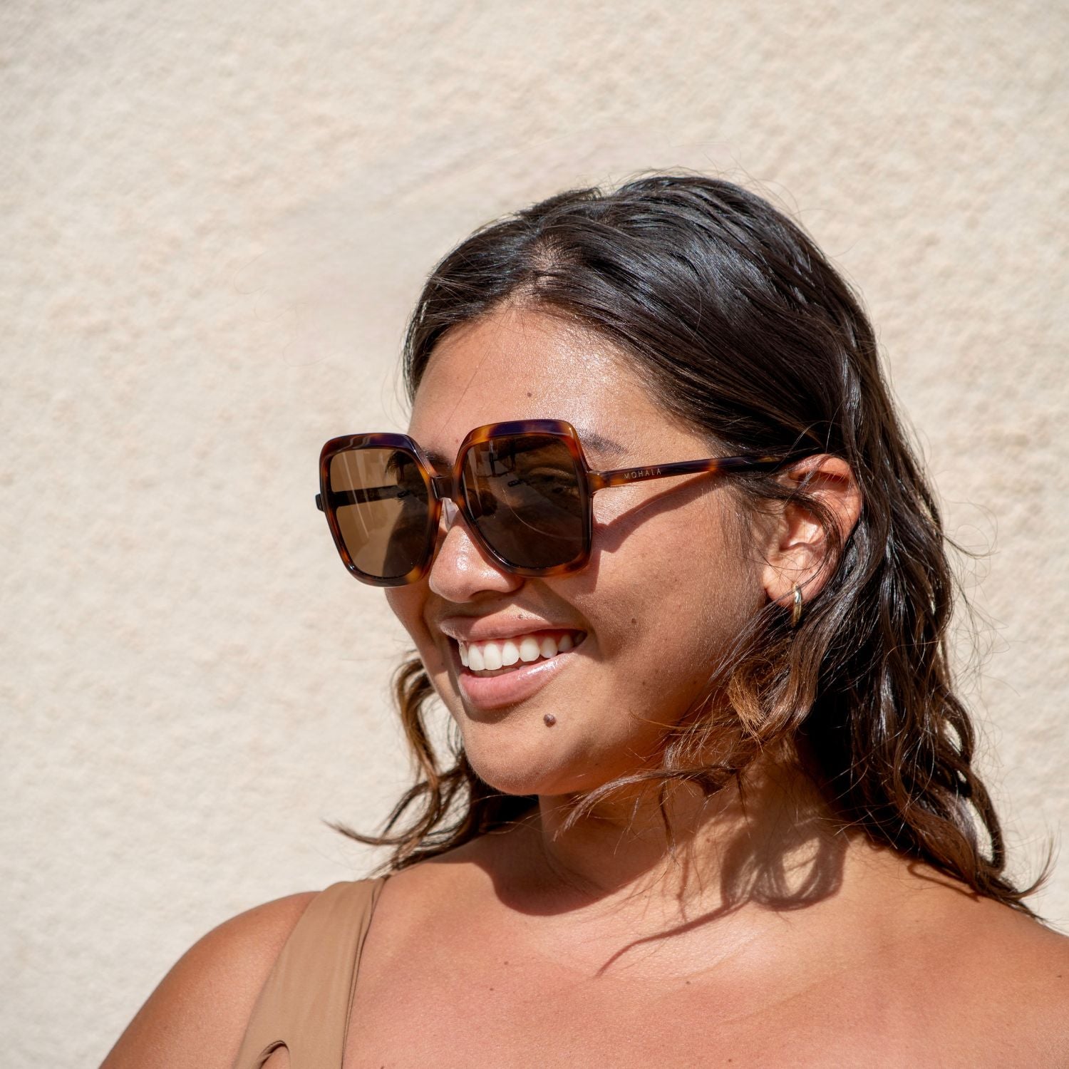 #color_Cappuccino ContourBridge™ with Polarized Tan Lenses