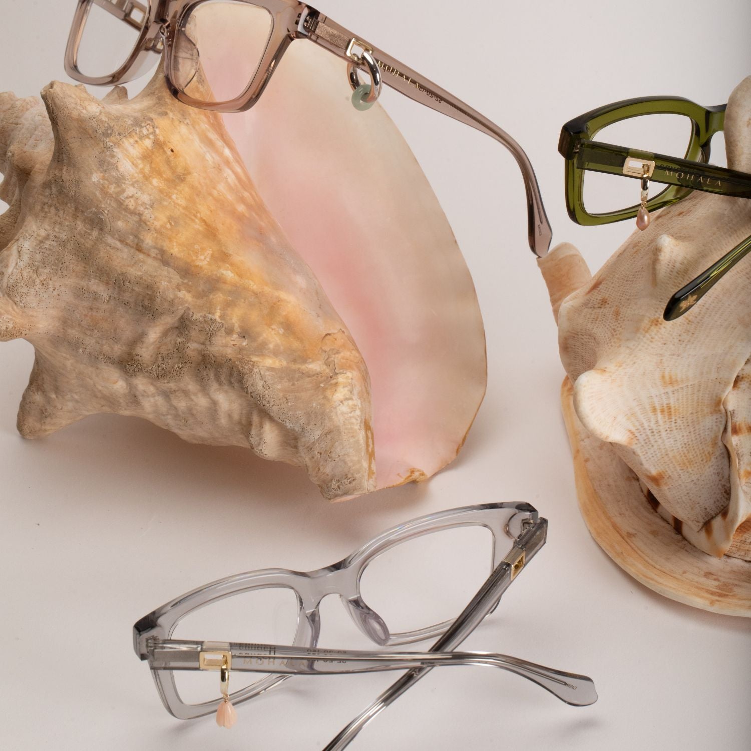 White Pikake Huggie 14kt Vermeil by Misha Hawaii