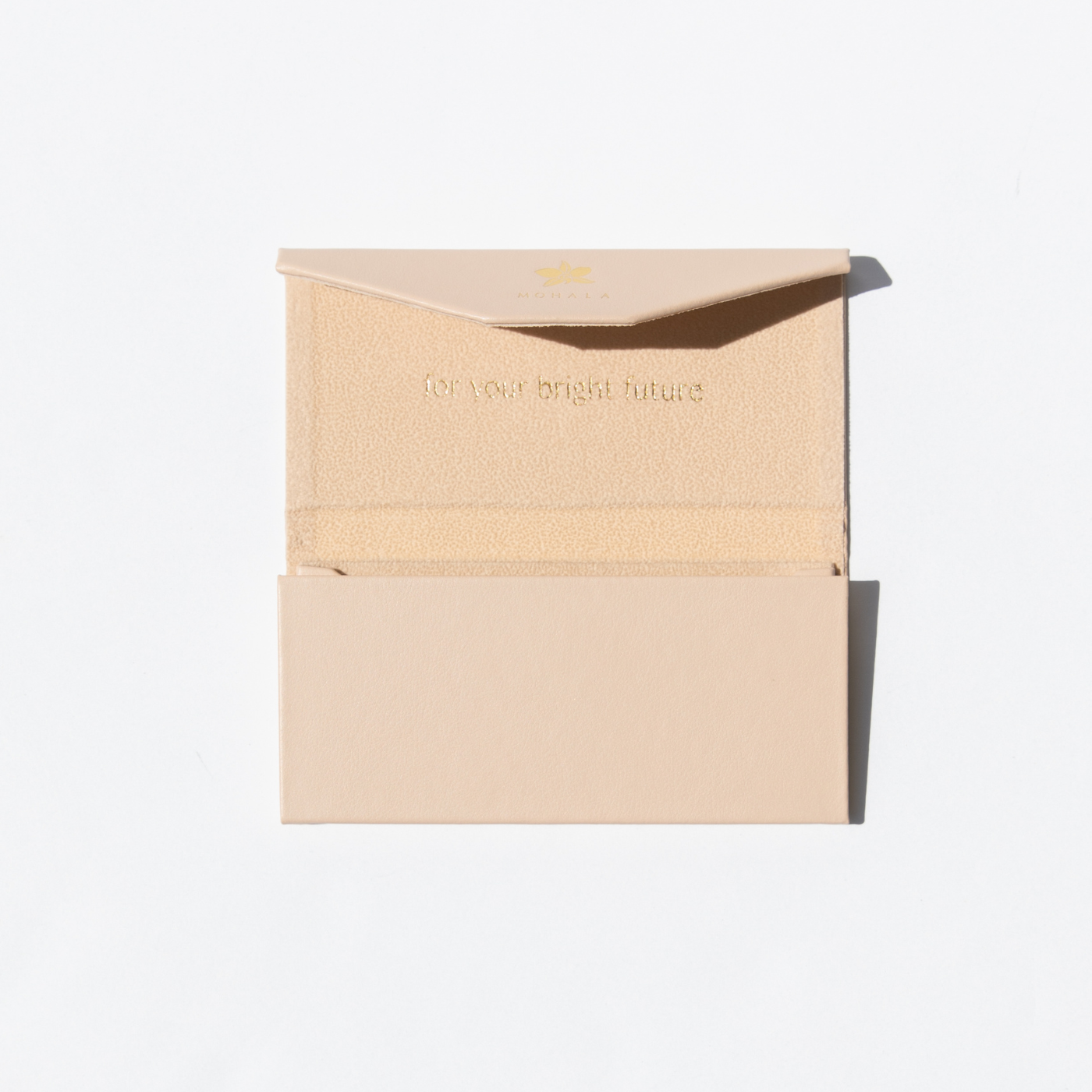 Vegan Leather Collapsible Case in Sand