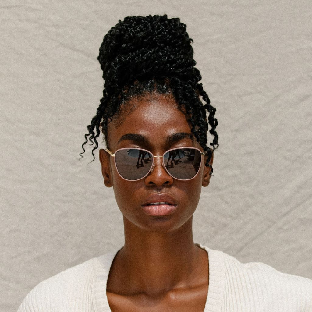 #color_Tuscan Rose Chain with Polarized Tan Lenses