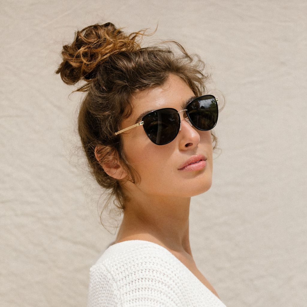 #color_Black Jade Chain with Polarized Gray Lenses