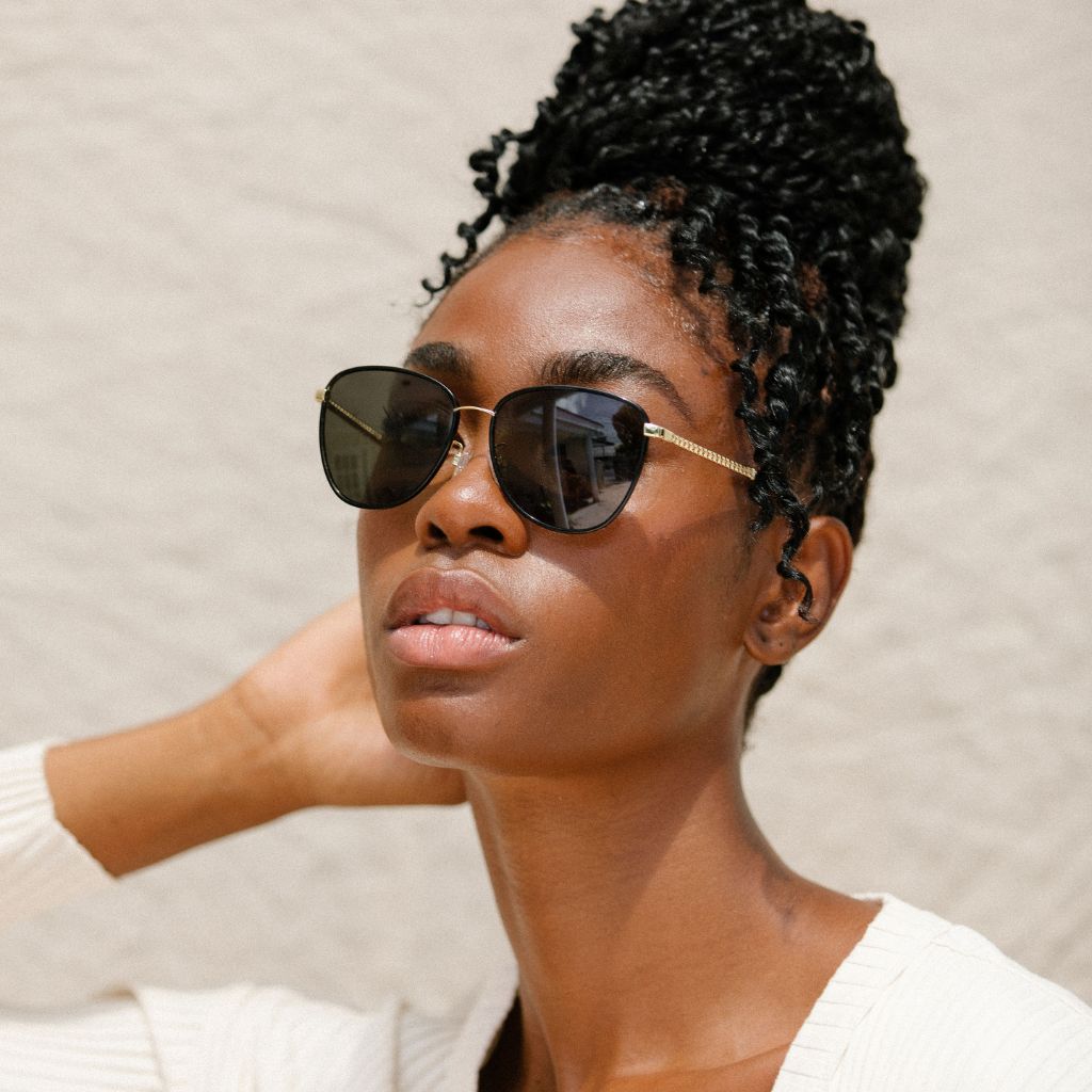 #color_Black Jade Chain with Polarized Gray Lenses