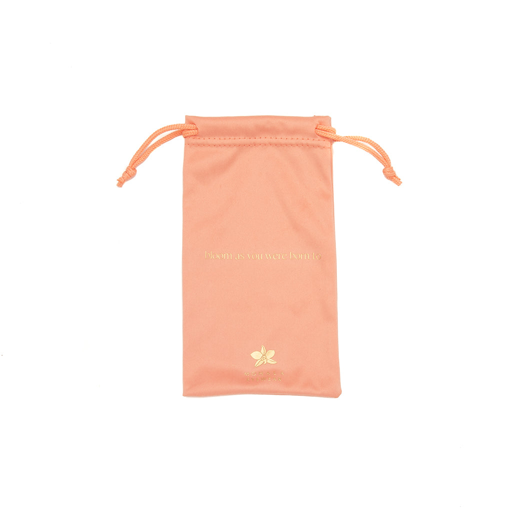 Microfiber Cleaning Cloth Pouch in Peach