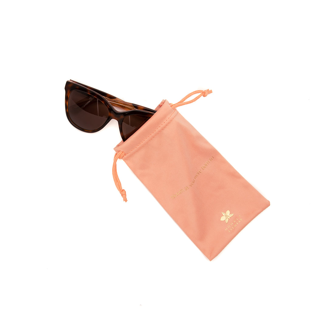 Microfiber Cleaning Cloth Pouch in Peach