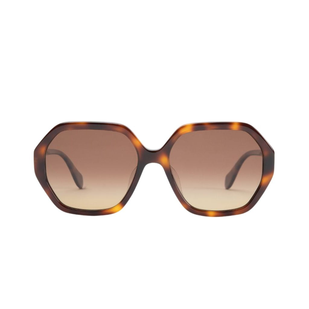 #color_Tiger Eye Tortoise with Polarized Tan Gradient Lenses