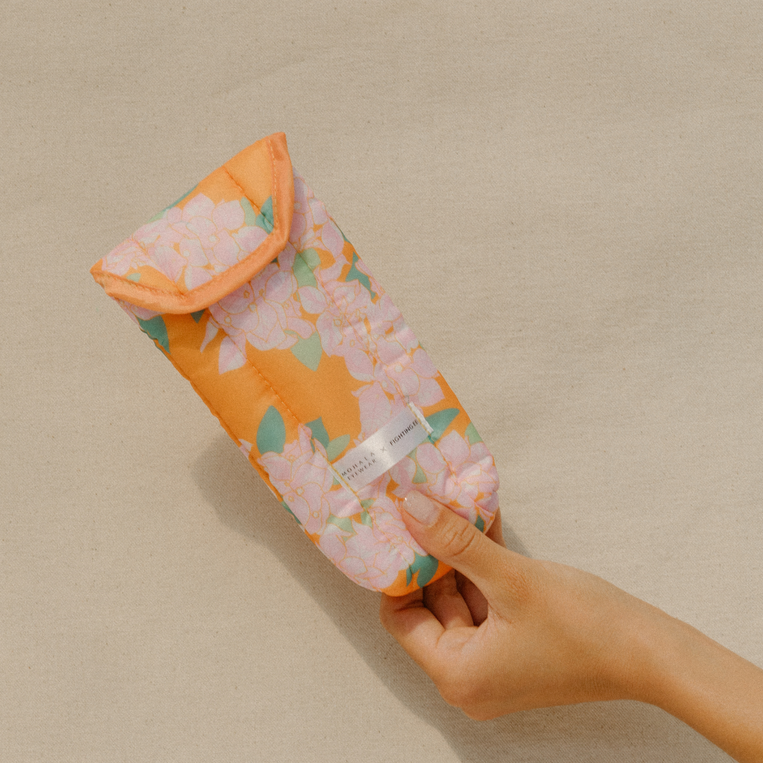 Fighting Eel X Mohala Soft Case - Bougainvillea in Apricot - Individual Sale