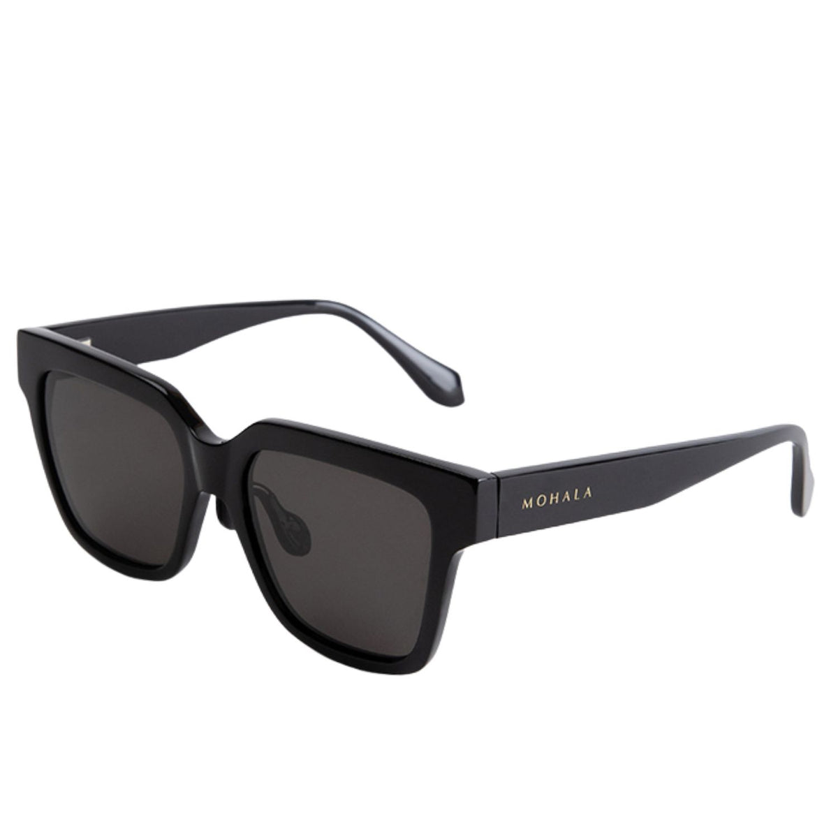 Hana Black Lava Side Contour [details] #bridge_contourbridge #color_Black Lava with Polarized Gray Lenses