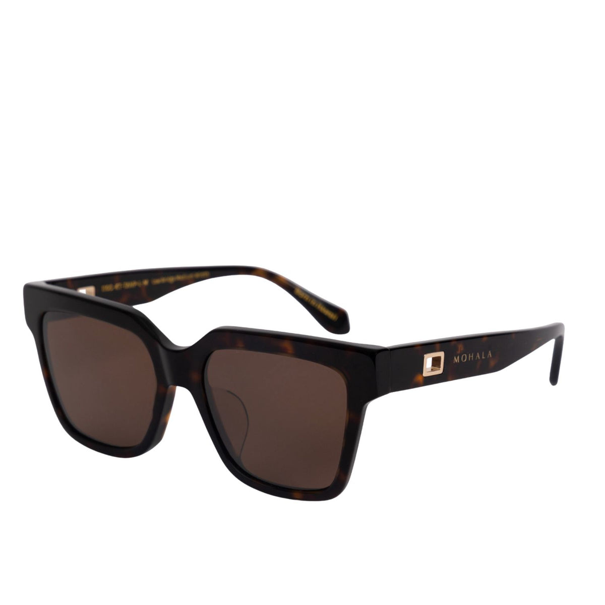 Hana Kukui Tortoise Side low [details] #bridge_low nose bridge #color_Kukui Tortoise with Polarized Tan Lenses
