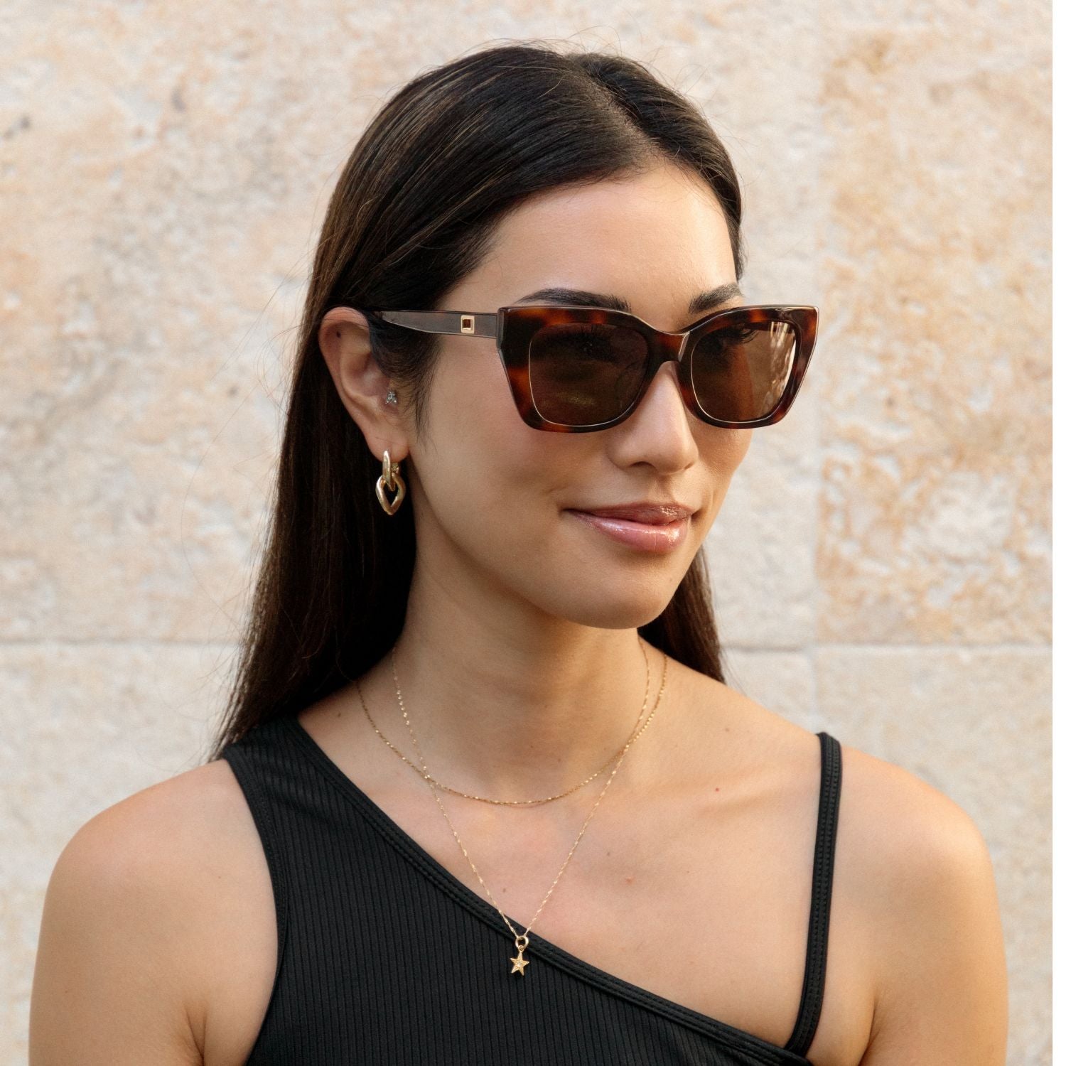 #color_Cappuccino Puka with Polarized Tan Lenses