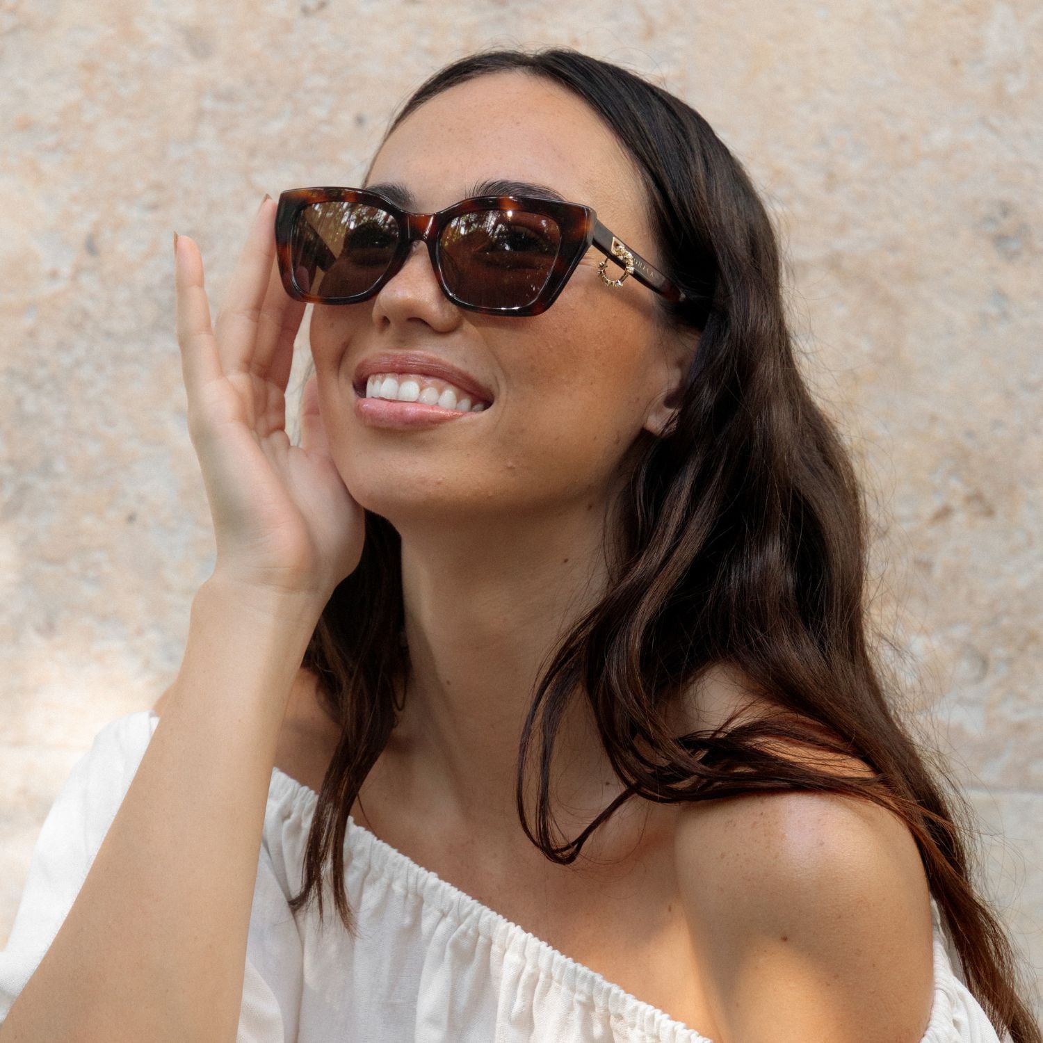 #color_Cappuccino Puka with Polarized Tan Lenses