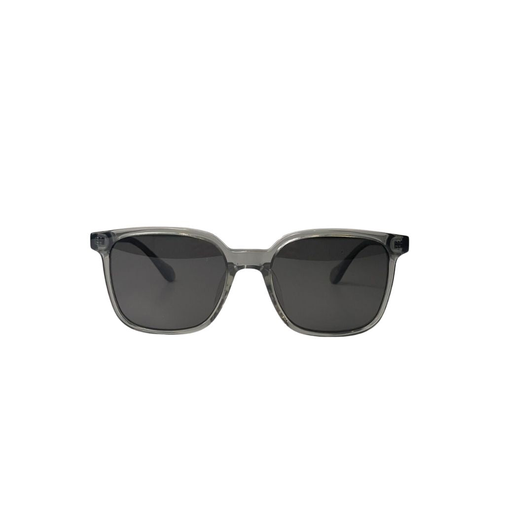 Kalani Sunglasses in Charcoal in Low nose bridge with Gray Gradient Polarized Lenses