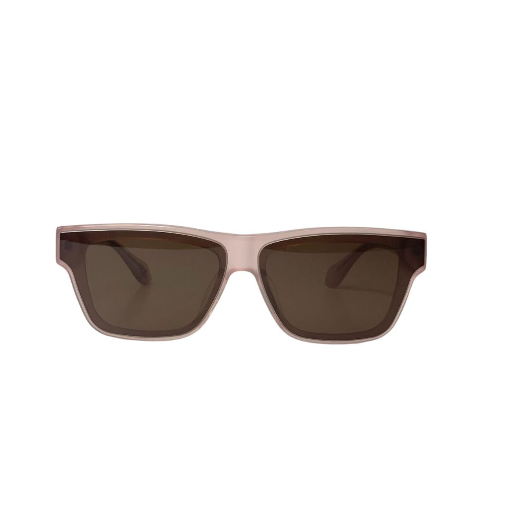 Keahi Sunglasses in Misty Rose in Medium nose bridge with Tan Nylon Non-polarized Lenses