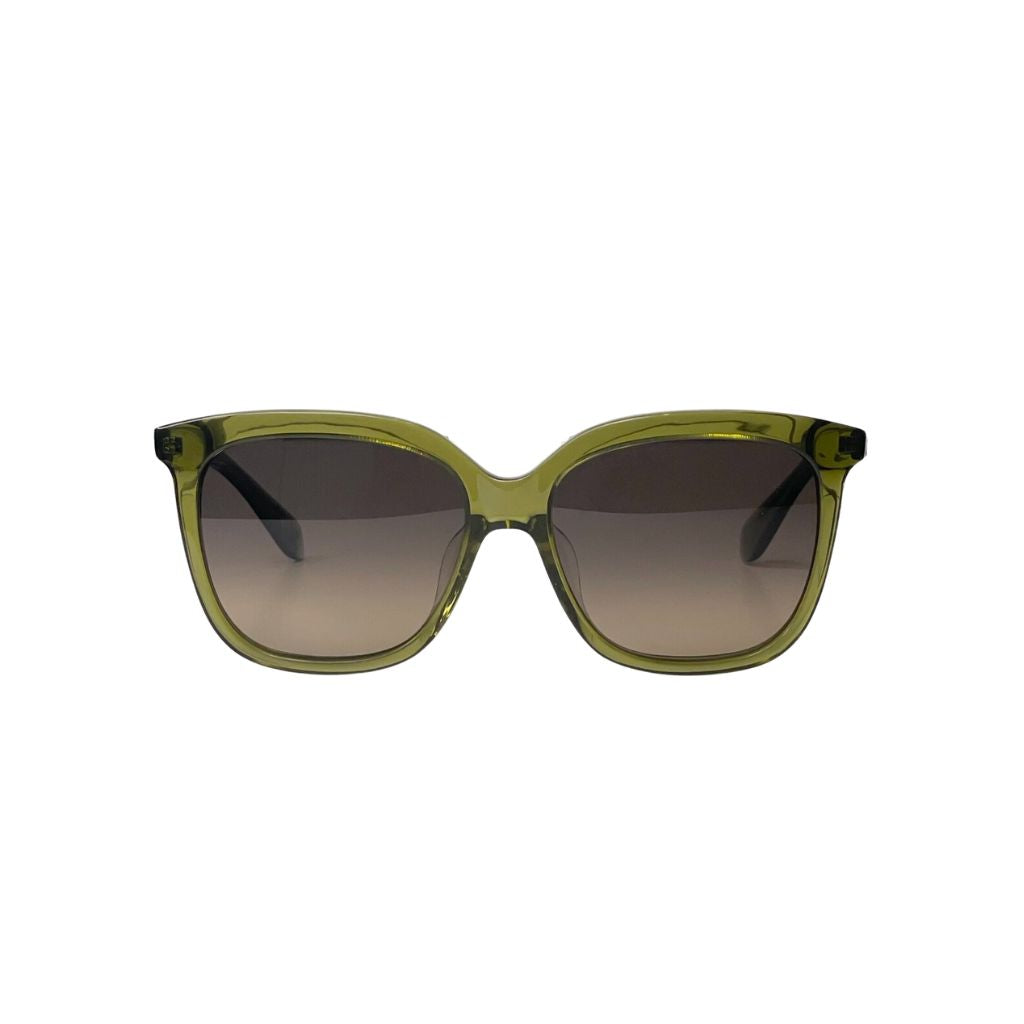 Keana Sunglasses in Moldavite in Medium nose bridge with Gray Gradient Polarized Lenses