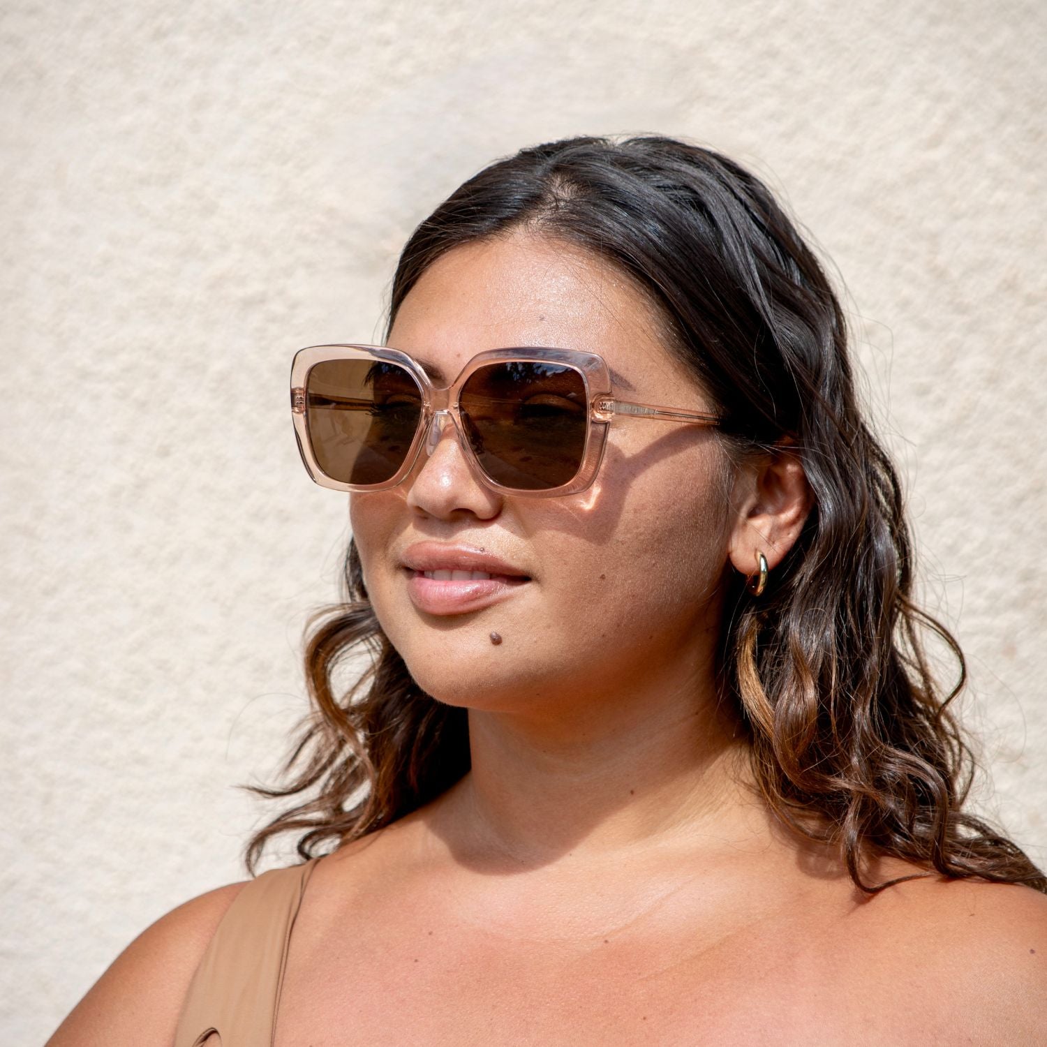 #color_Guava Mimosa ContourBridge™ with Polarized Tan Lenses