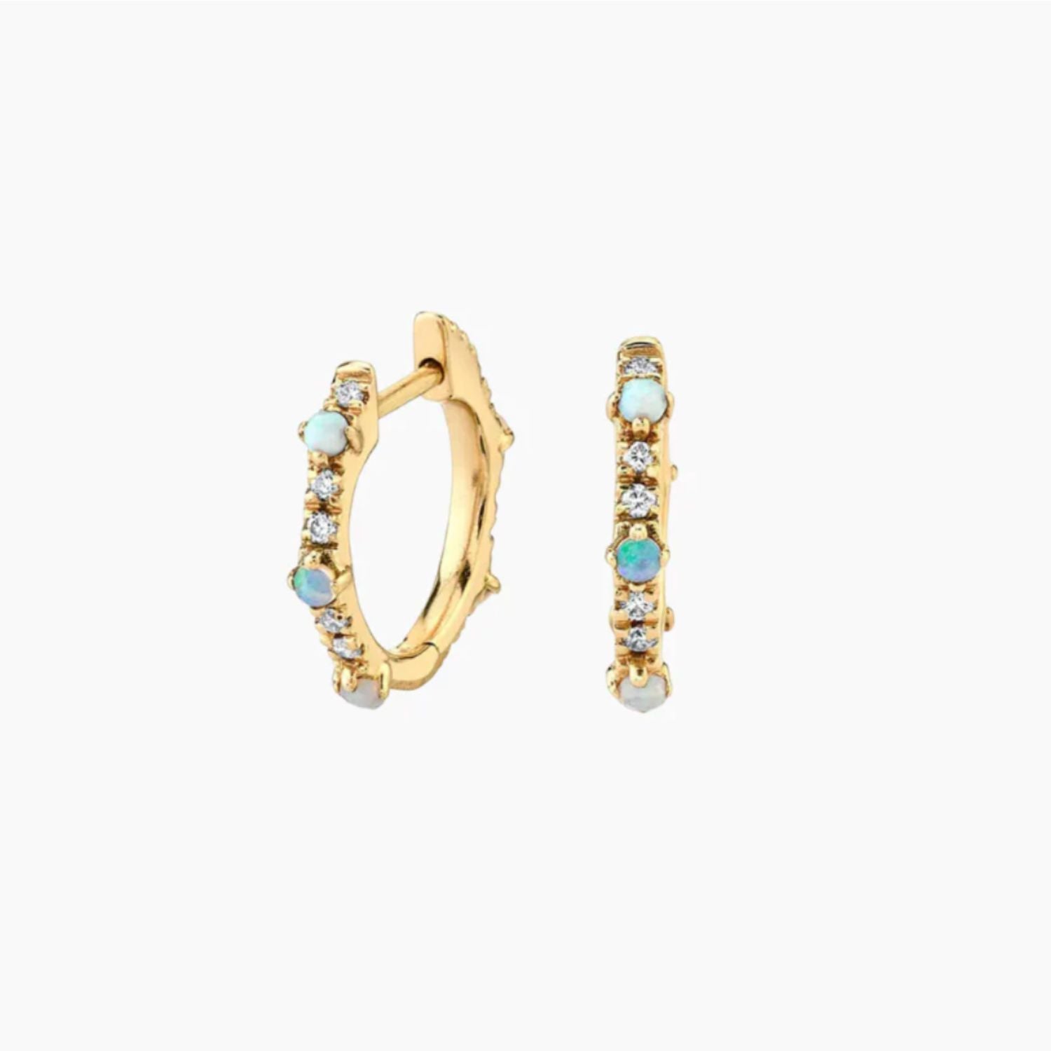Makara Opal Huggie by Misha Hawaii