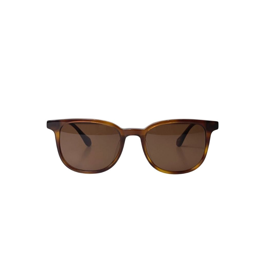 Malia Sunglasses in Affogato in Low nose bridge with Tan Polarized Lenses