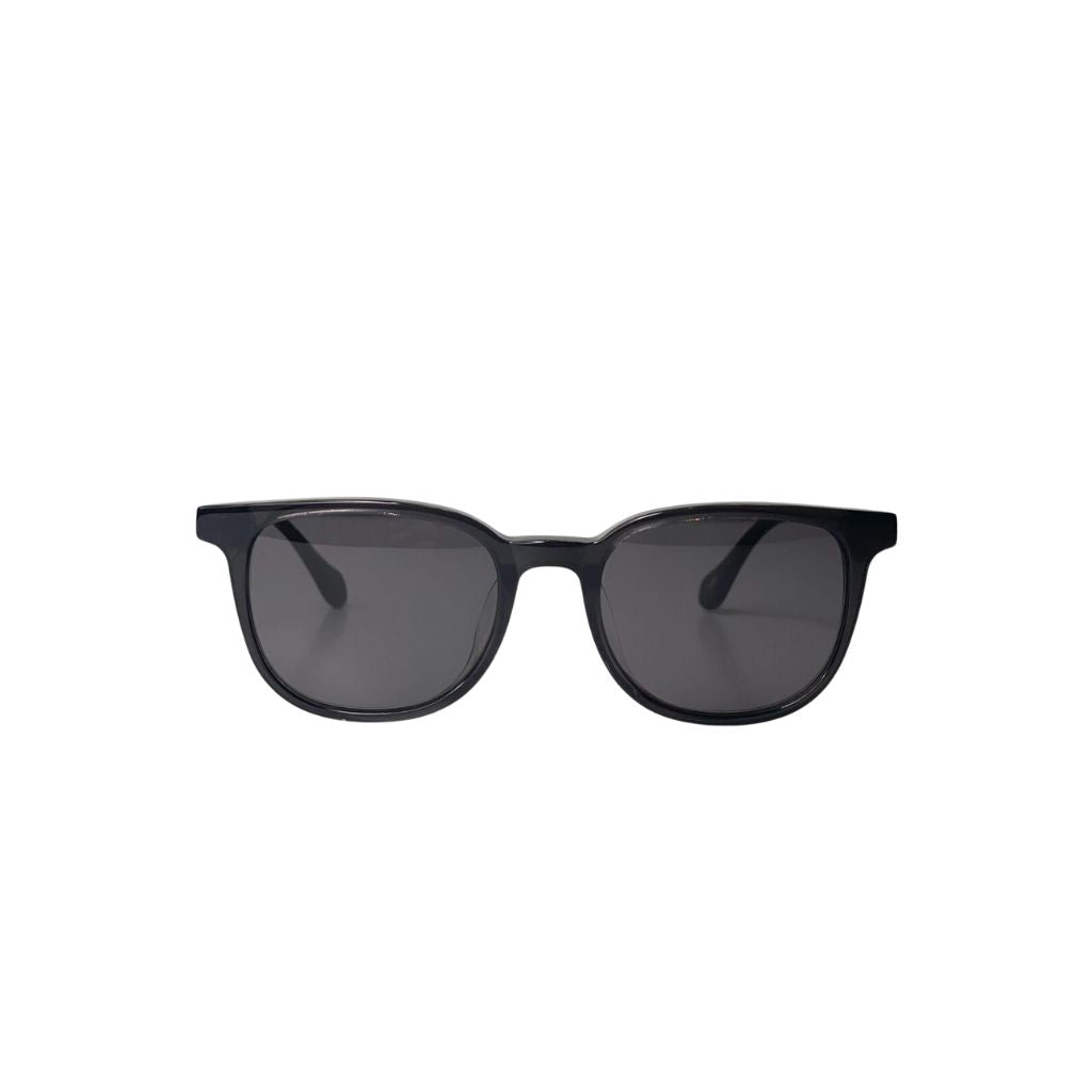 Malia Sunglasses in Black Lava in Low nose bridge with Gray Polarized Lenses