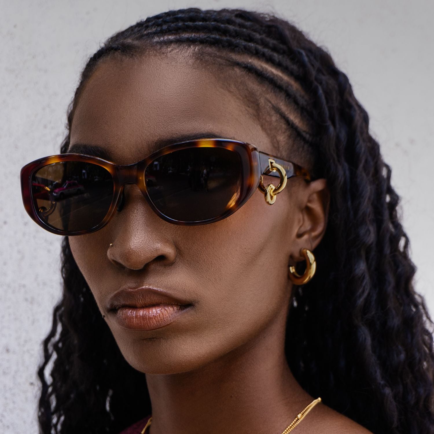 #color_Cappuccino Puka ContourBridge™ with Polarized Tan Lenses