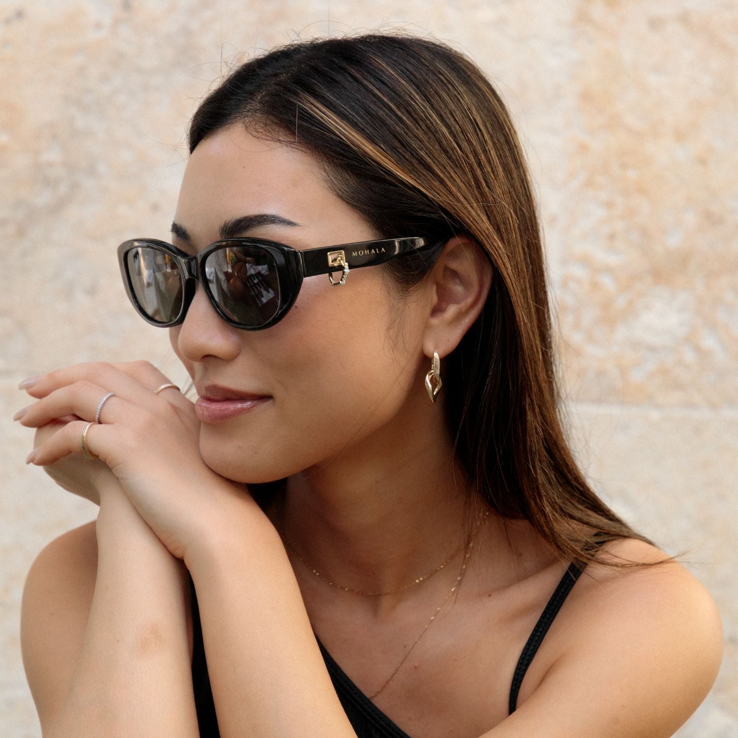 #color_Black Lava Puka with Polarized Gray Lenses