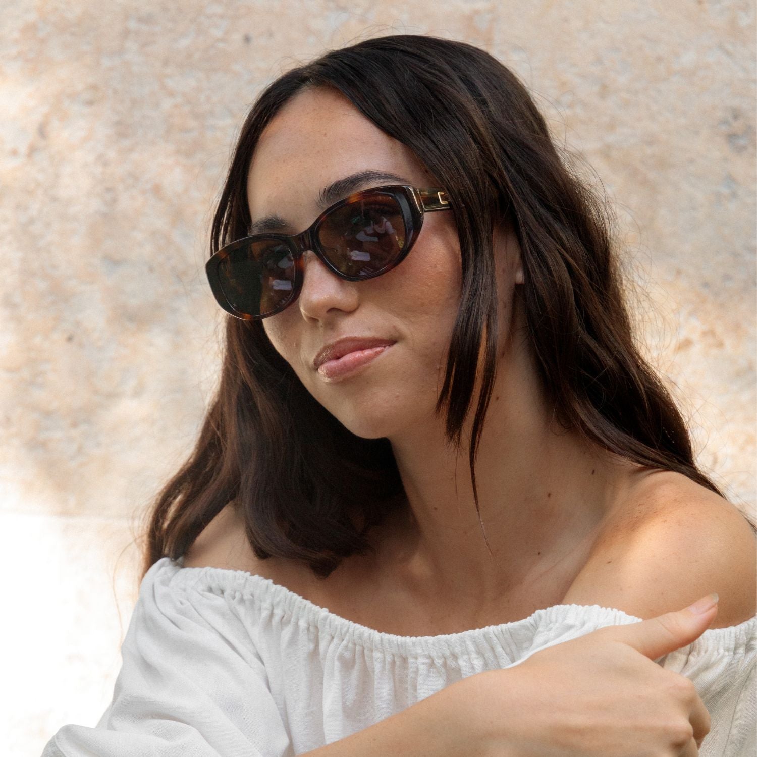 #color_Cappuccino Puka ContourBridge™ with Polarized Tan Lenses