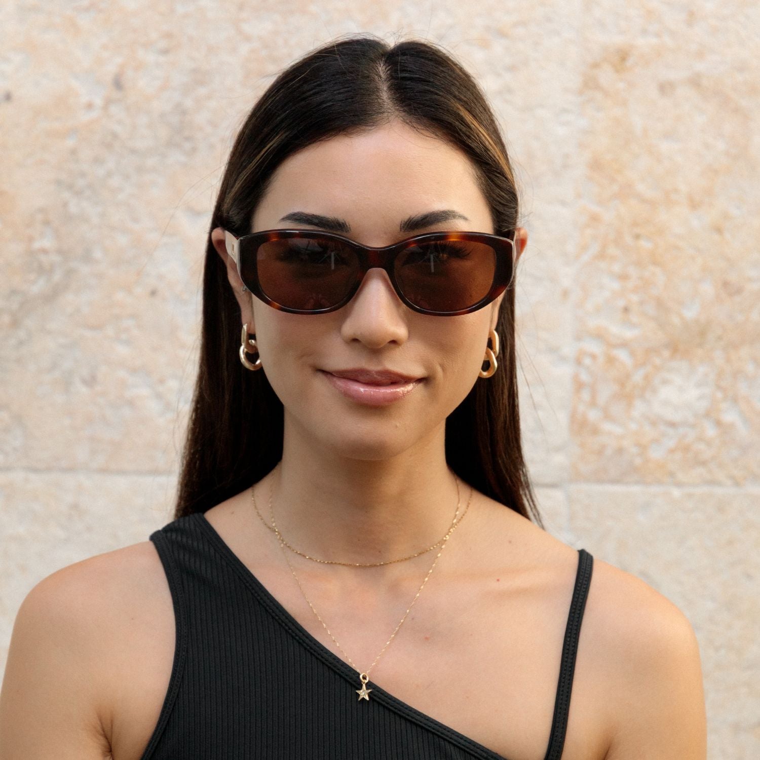 #color_Cappuccino Puka ContourBridge™ with Polarized Tan Lenses