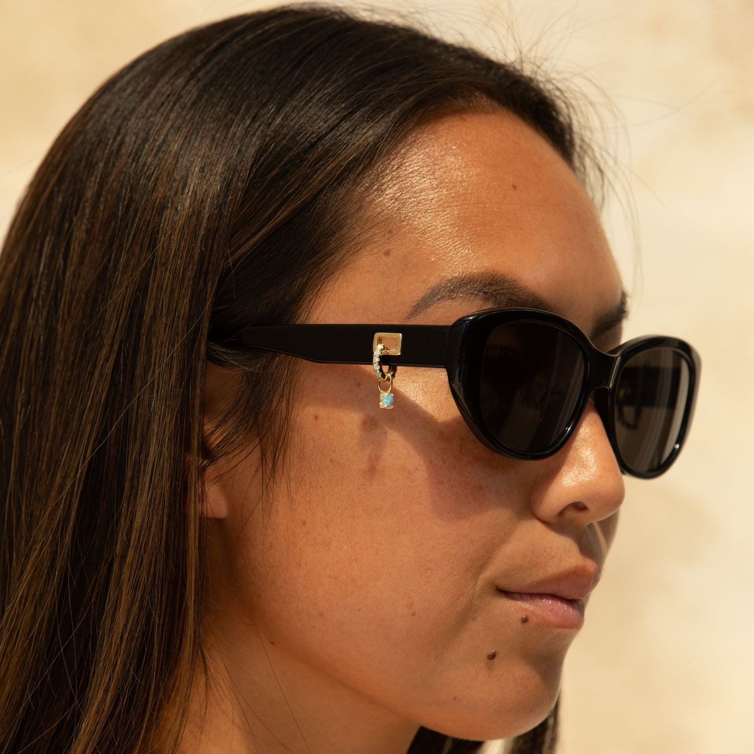 Opal Huggie by Misha Hawaii